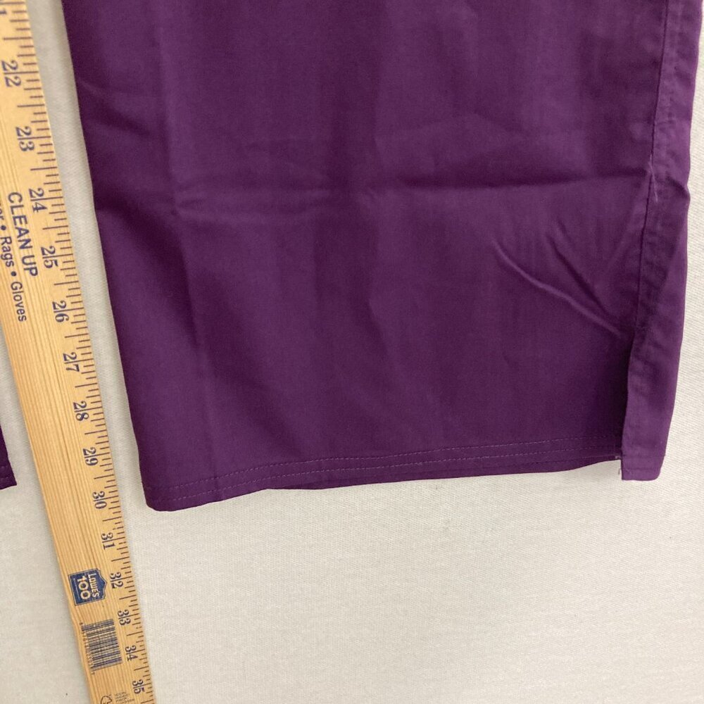 New Cherokee Purple Revolution Mid Rise Moderate Flare Pants 3XL - Picture 7 of 11